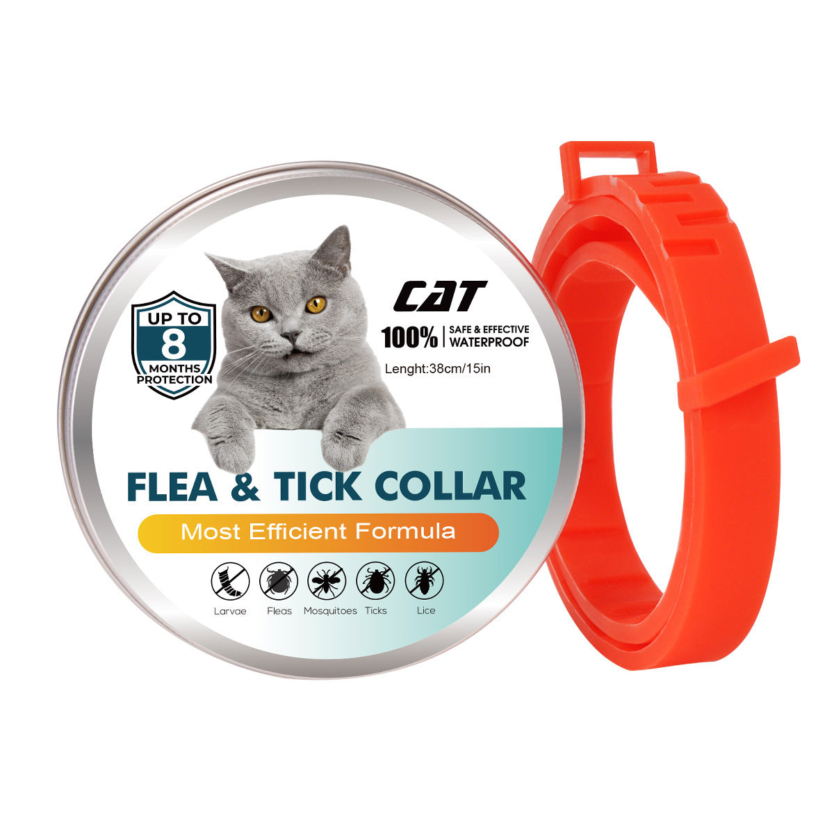 Pet Insect Repellent Collar Dogs And Cats Essential Oil Flea Removal