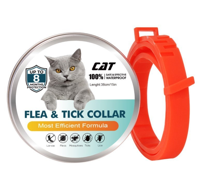 Pet Insect Repellent Collar Dogs And Cats Essential Oil Flea Removal