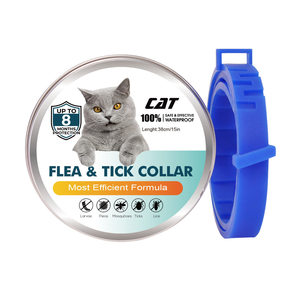 Pet Insect Repellent Collar Dogs And Cats Essential Oil Flea Removal